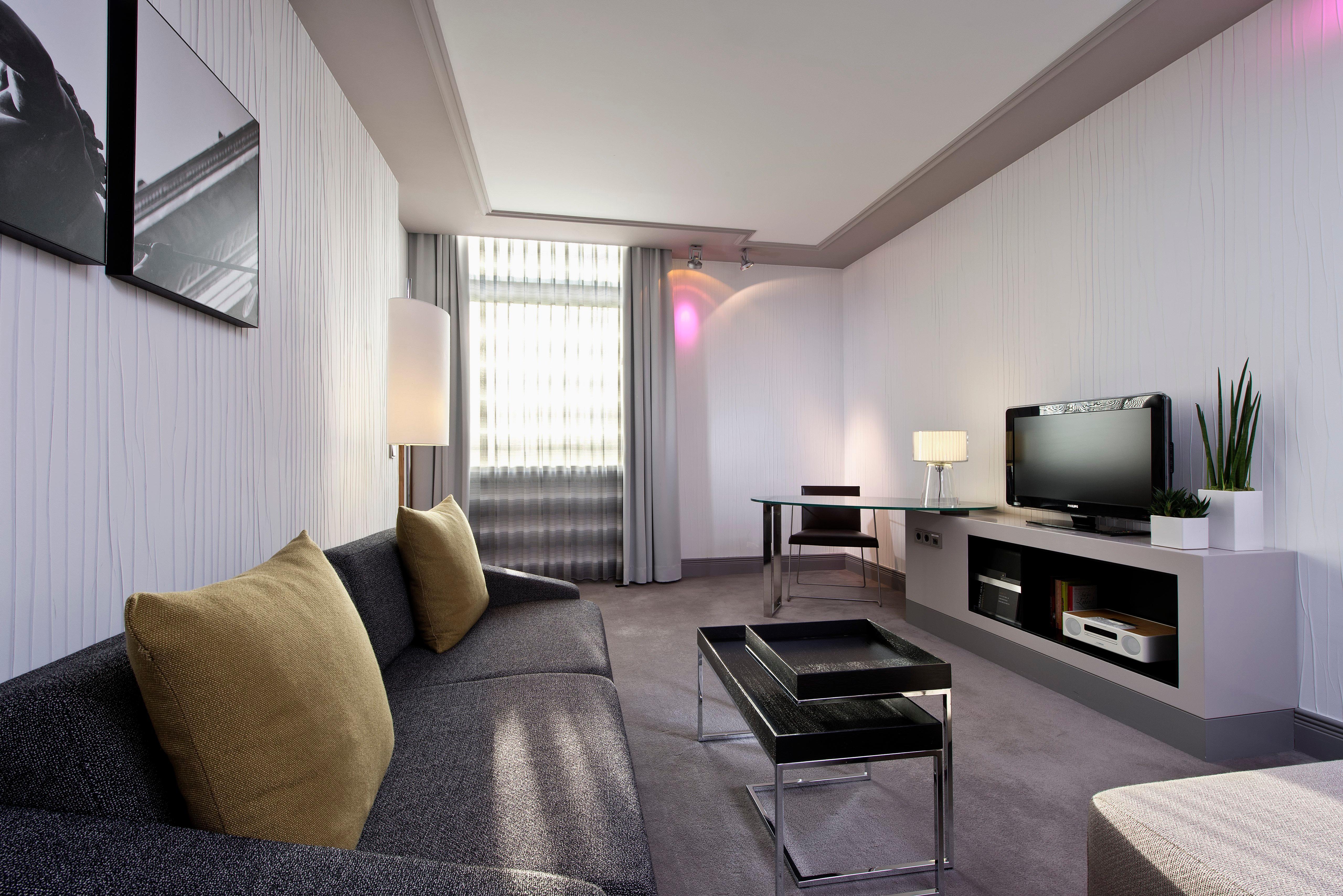 柏林洲际酒店 外观 照片 A 3D rendering of a living room